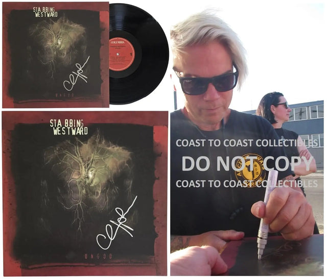 Chris Hall Signed Stabbing Westward Ungod Album COA Proof Autographed Vinyl Record