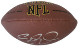 Eddie George Signed Football Proof COA Autographed Tennessee Titans Ohio State Heisman