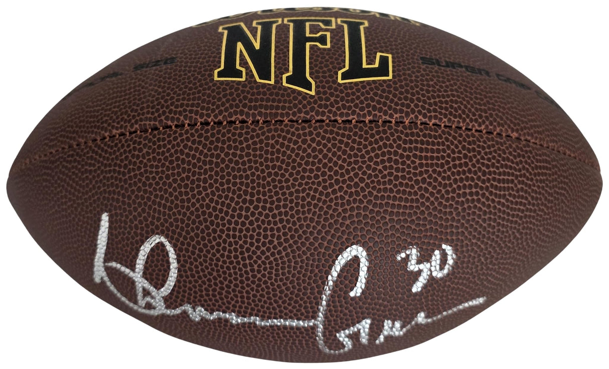 Ahman Green Signed Football Proof COA Autographed Nebraska Seahawks Green Bay Packers