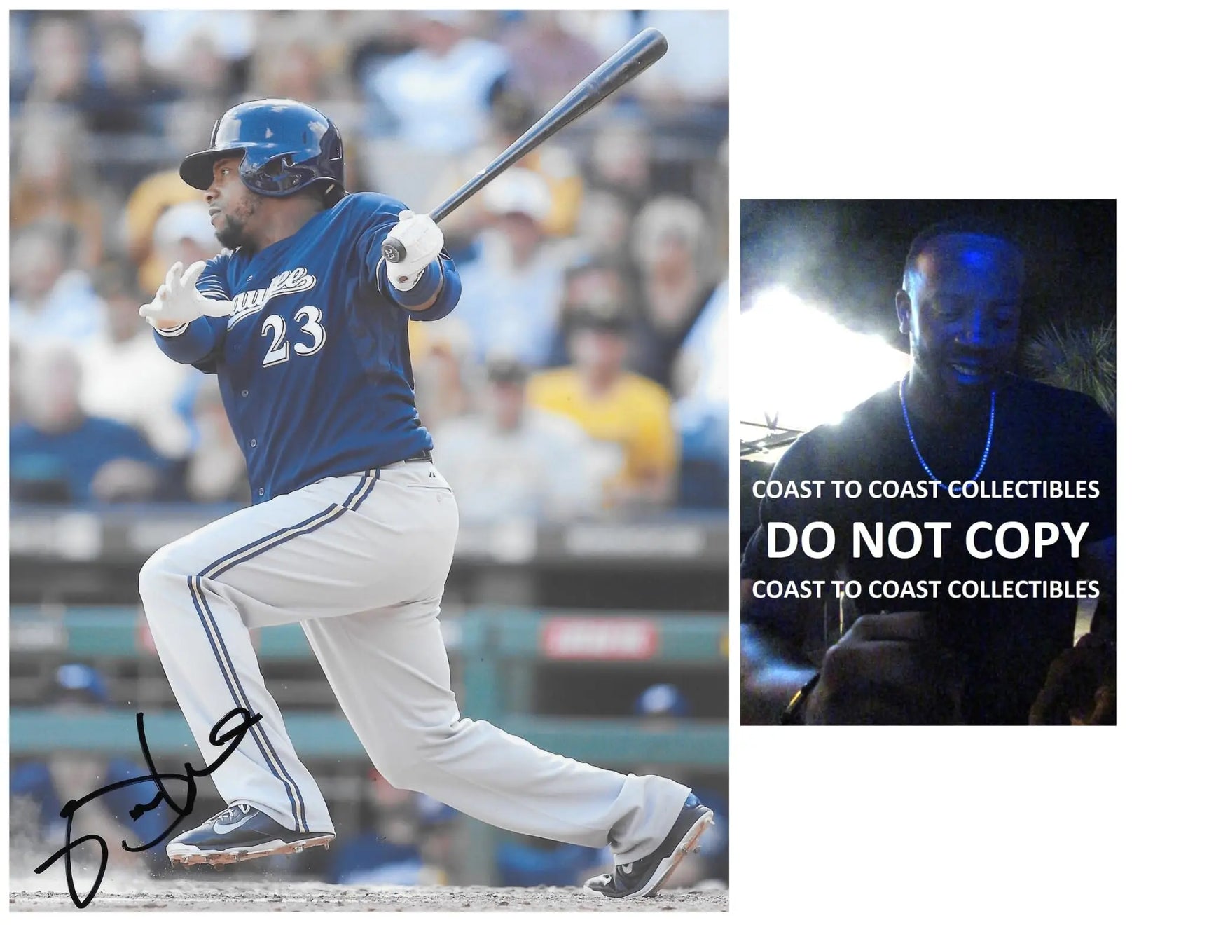 Rickie Weeks Signed 8x10 Photo Proof COA Milwaukee Brewers Baseball Autographed