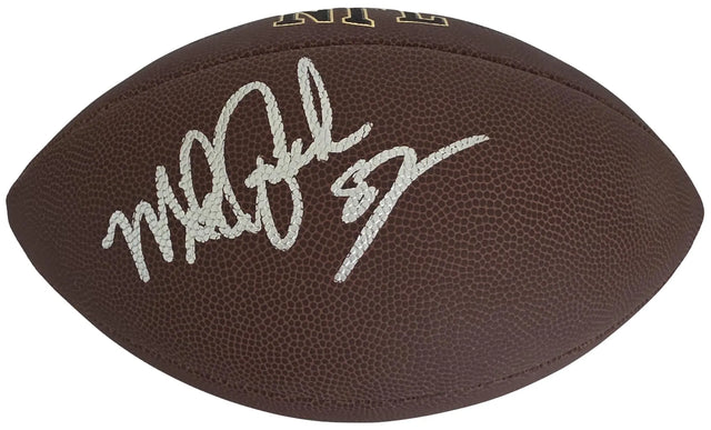 Mike Quick Signed Football Exact Proof COA Autographed Philadelphia Eagles NC State