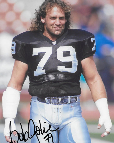 Bob Golic Signed 8x10 Photo COA Proof Los Angeles Raiders Football Autographed