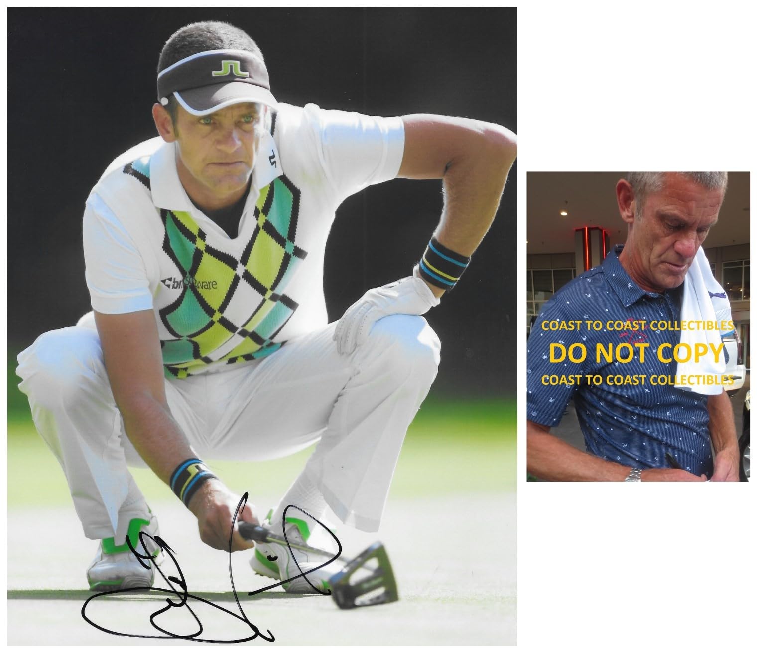 Jesper Parnevik Signed Golf 8x10 Photo Exact Proof COA, Autographed Golfer