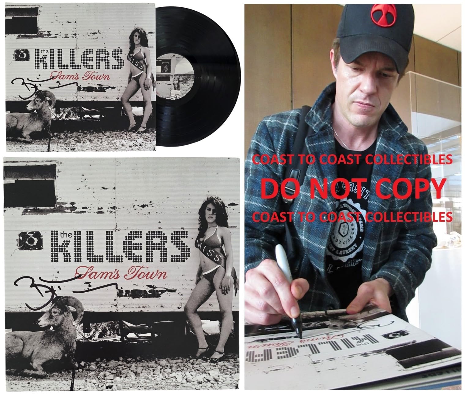 Brandon Flowers Signed The Killers Sams Town Album COA Proof Autographed Vinyl Record