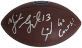 Mike Vanderjagt Signed Indianapolis Colts Logo Football COA Exact Proof Autographed