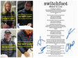 Switchfoot Band Signed Meant To Livee Lyrics Sheet COA Proof Autographed Jon Foreman Tim Forman Chad Foreman Jerome Fontamillas