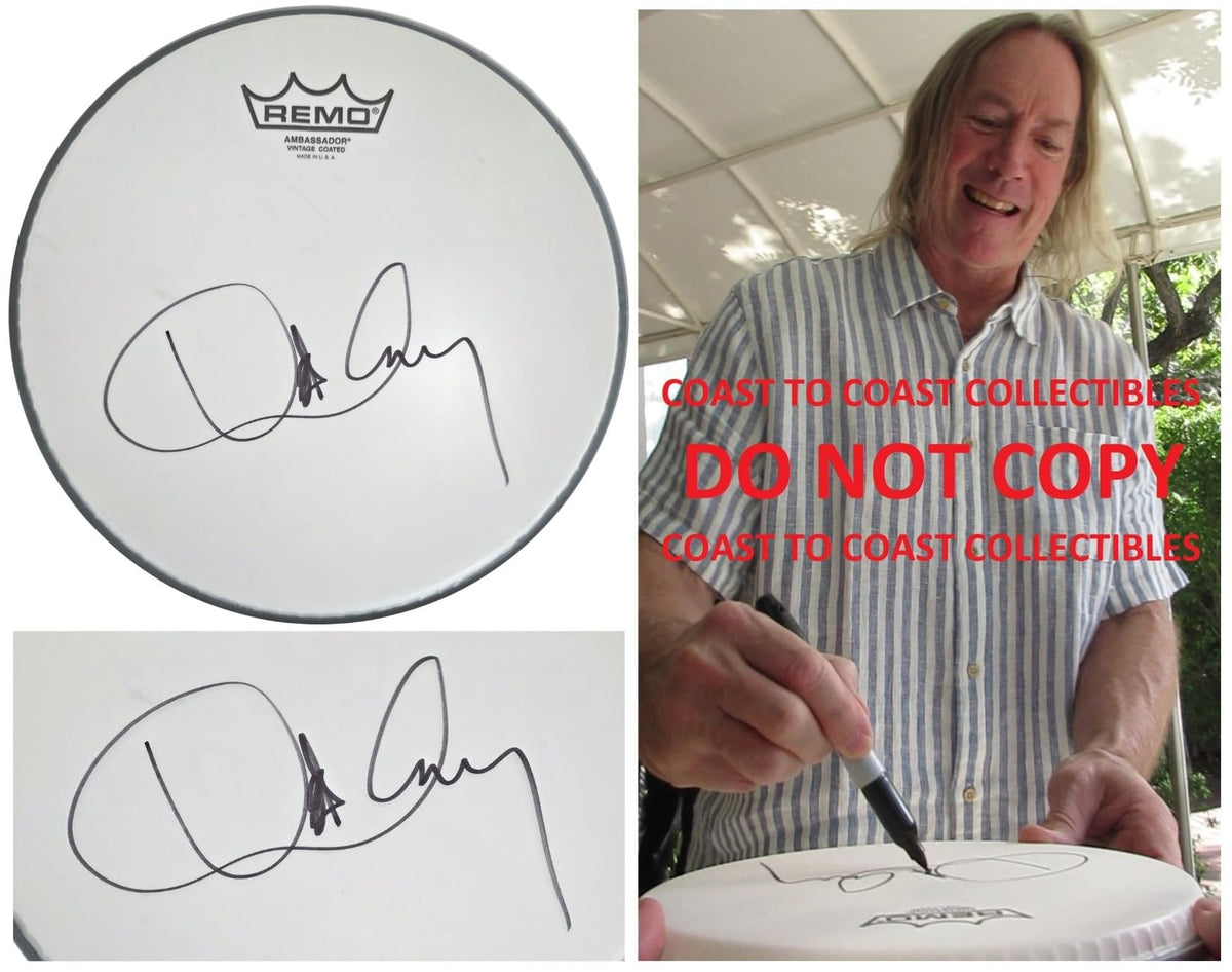 Danny Carey Tool Drummer Signed 10'' Drumhead COA Exact Proof Autographed Remo
