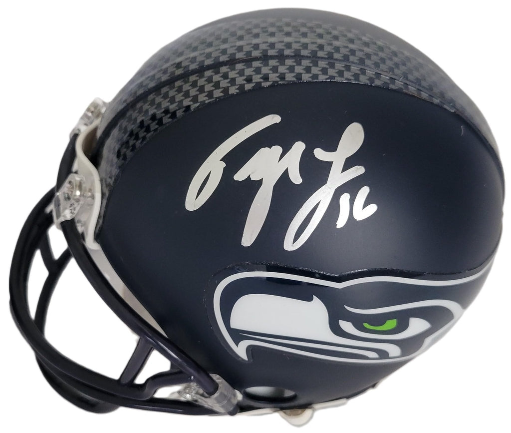 Tyler Lockett Signed Seattle Seahawks Mini Football Helmet Proof COA Autographed