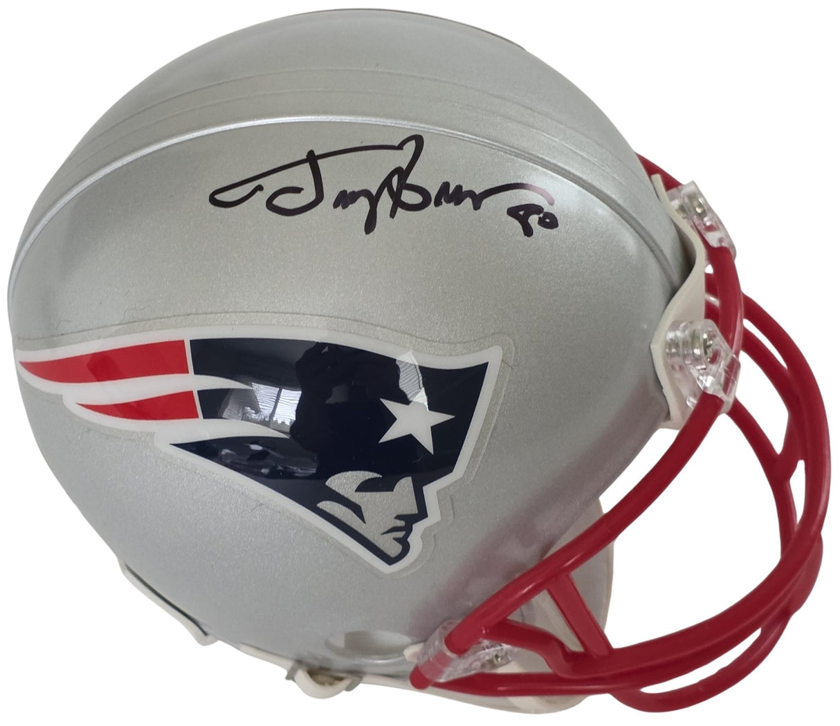 Troy Brown Signed Patriots Mini Football Helmet Proof Beckett COA Autographed New England Pats