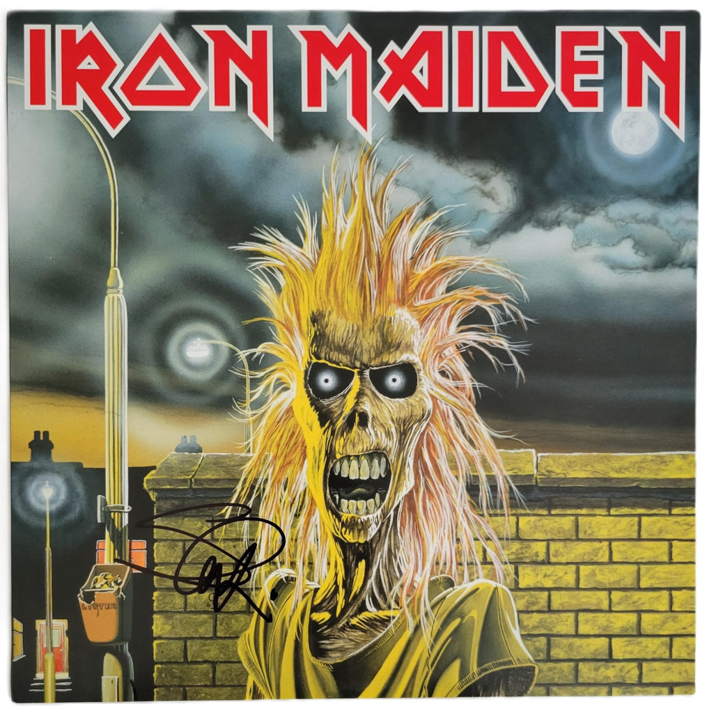 Steve Harris Signed Iron Maide Album COA Exact Proof Autographed Vinyl Record Iron Maiden