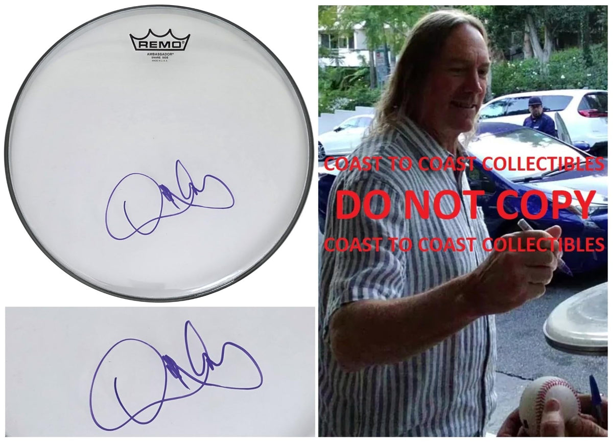 Danny Carey Tool Drummer Signed 12'' Drumhead COA Exact Proof Autographed