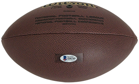 Patrick Peterson Signed Football Proof Beckett COA Vikings Cardinals LSU Tigers