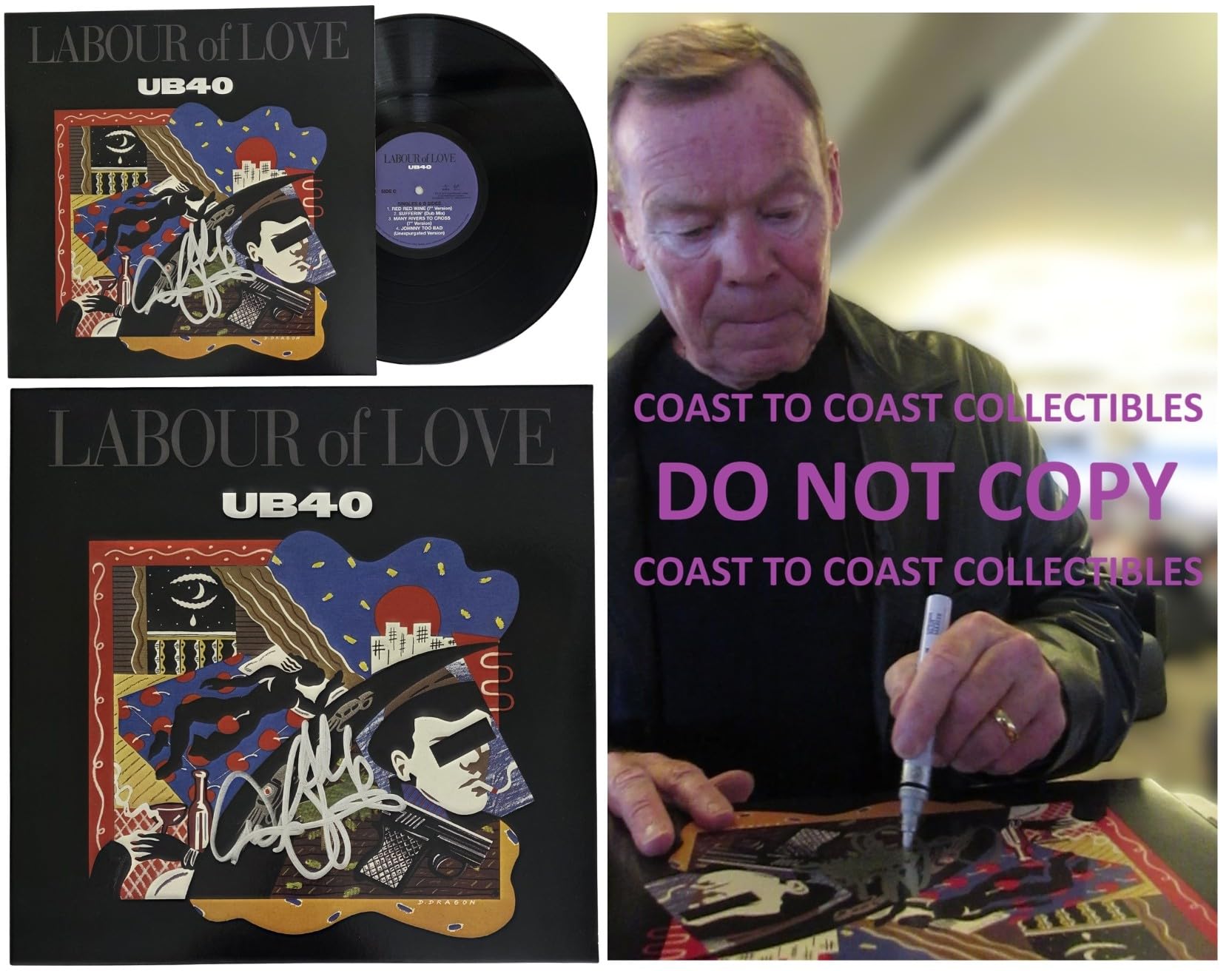 Ali Campbell Signed UB40 Labour of Love Album COA Proof Autographed Vinyl Record