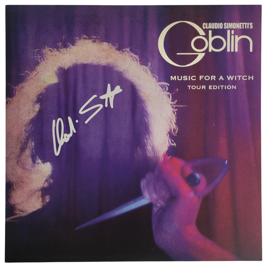 Claudio Simonetti Goblin Signed Music For A Witch Album Proof Autographed Vinyl Record