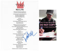 Pat Monahan Signed Train Marry Me Lyrics Sheet Exact Proof COA Autographed