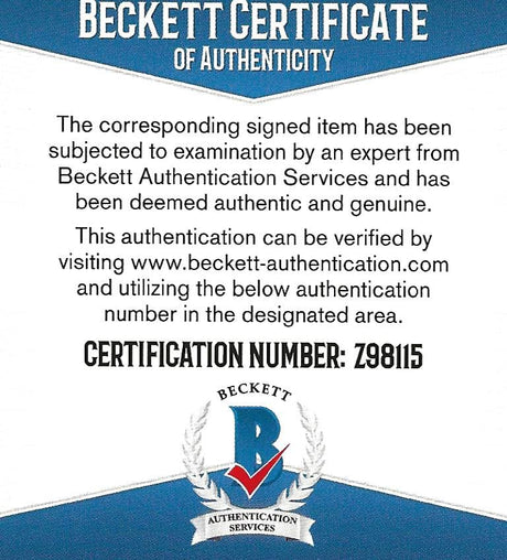 Joe Carter Signed Baseball COA Exact Proof Autographed Toronto Blue Jays Cleveland