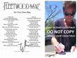 Lindsey Buckingham Signed Go Your Own Way Lyrics Sheet COA Proof Autographed Fleetwood Mac