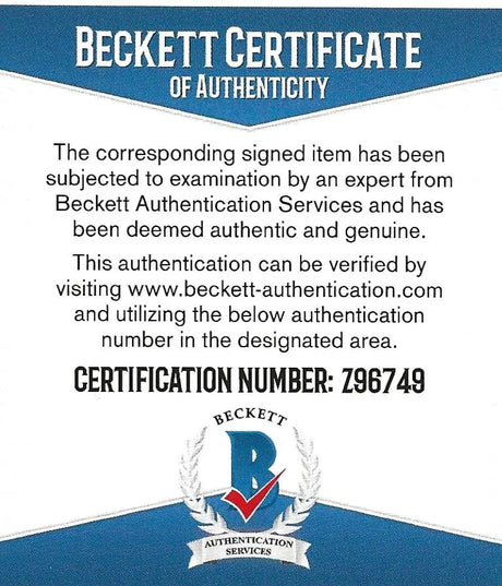 Patrick Peterson Signed Football Proof Beckett COA Vikings Cardinals LSU Tigers