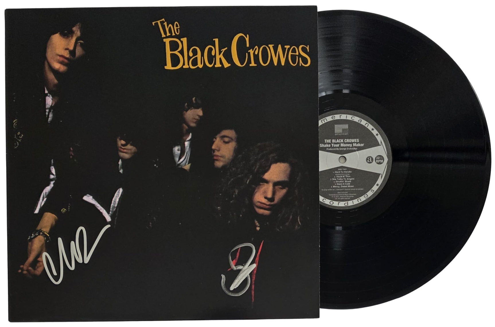 The Black Crowes Signed Shake your Money Maker Album COA Proof Autographed Vinyl Record