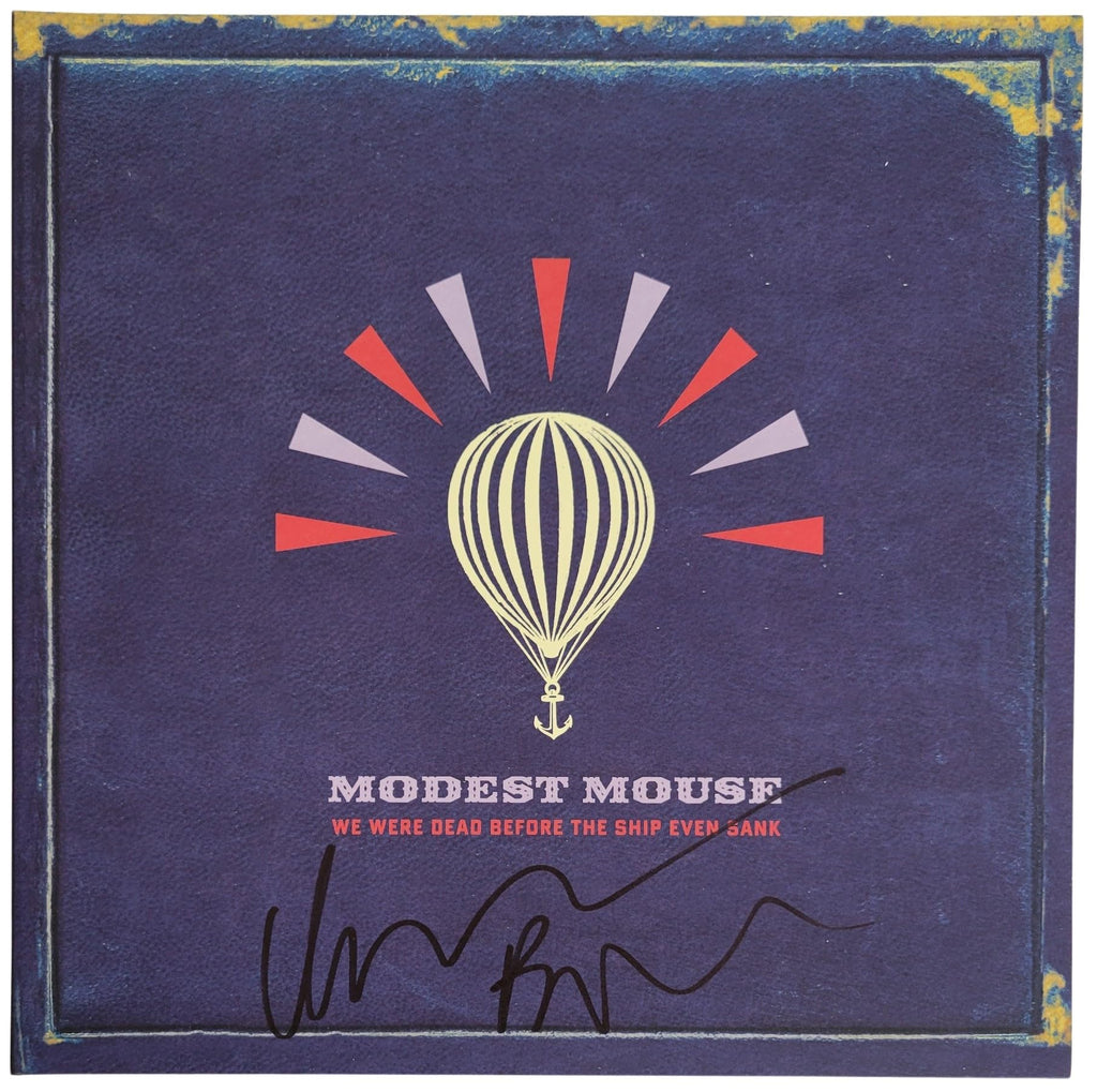 Isaac Brock Signed Modest Mouse We Were Dead Before The Ship Even Sank Album Vinyl Record Proof COA Autographed