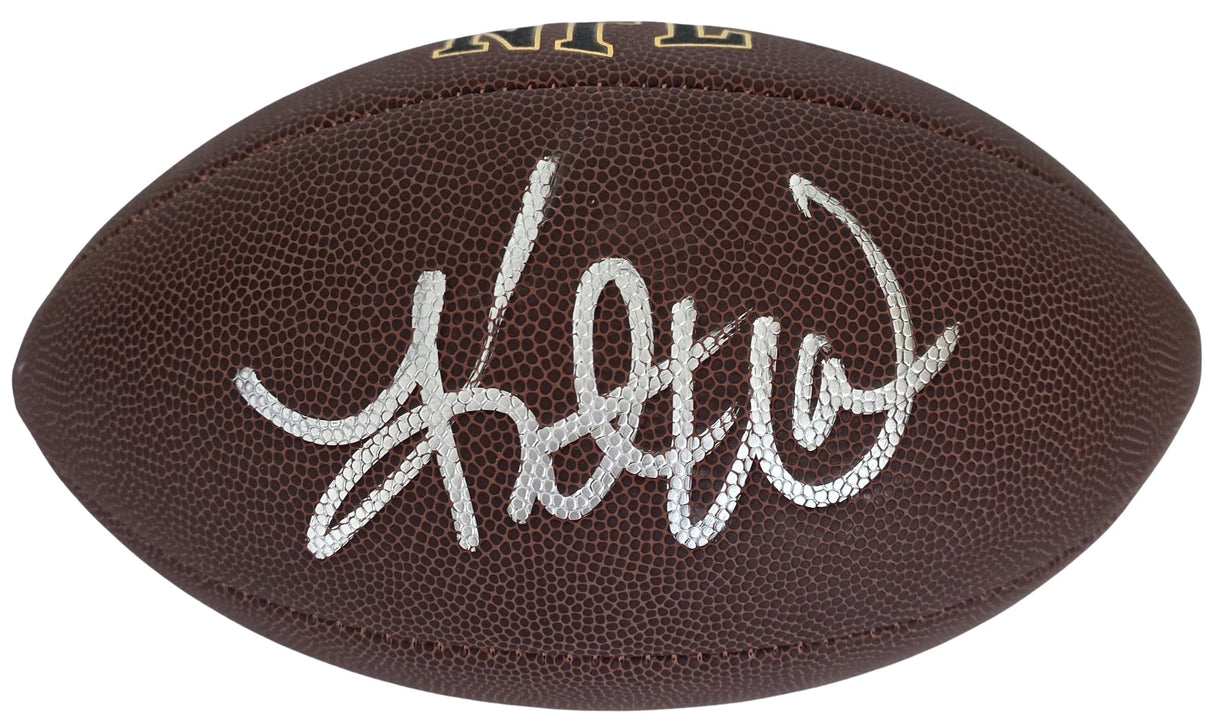 Kurt Warner Signed Football Proof COA Autographed Arizona Cardinals St Louis Rams