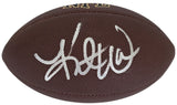 Kurt Warner Signed Football Proof COA Autographed Arizona Cardinals St Louis Rams
