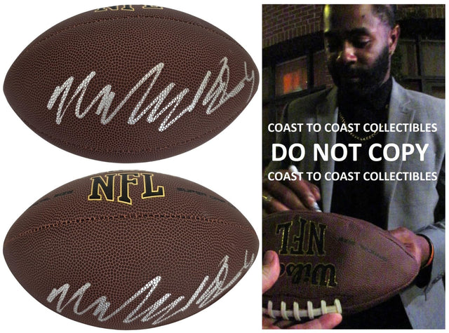 Malcolm Butler Signed Football Proof COA Autographed New England Patriots
