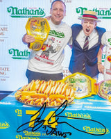 Joey Chestnut Signed 8x10 Photo Nathan Hot Dog World Champion Proof Autographed Star.