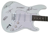 Disturbed Band Signed Full Size Electric Guitar COA Exact Proof Autographed David Draiman,Dan Donegan,Mike Wengren,John Moyer