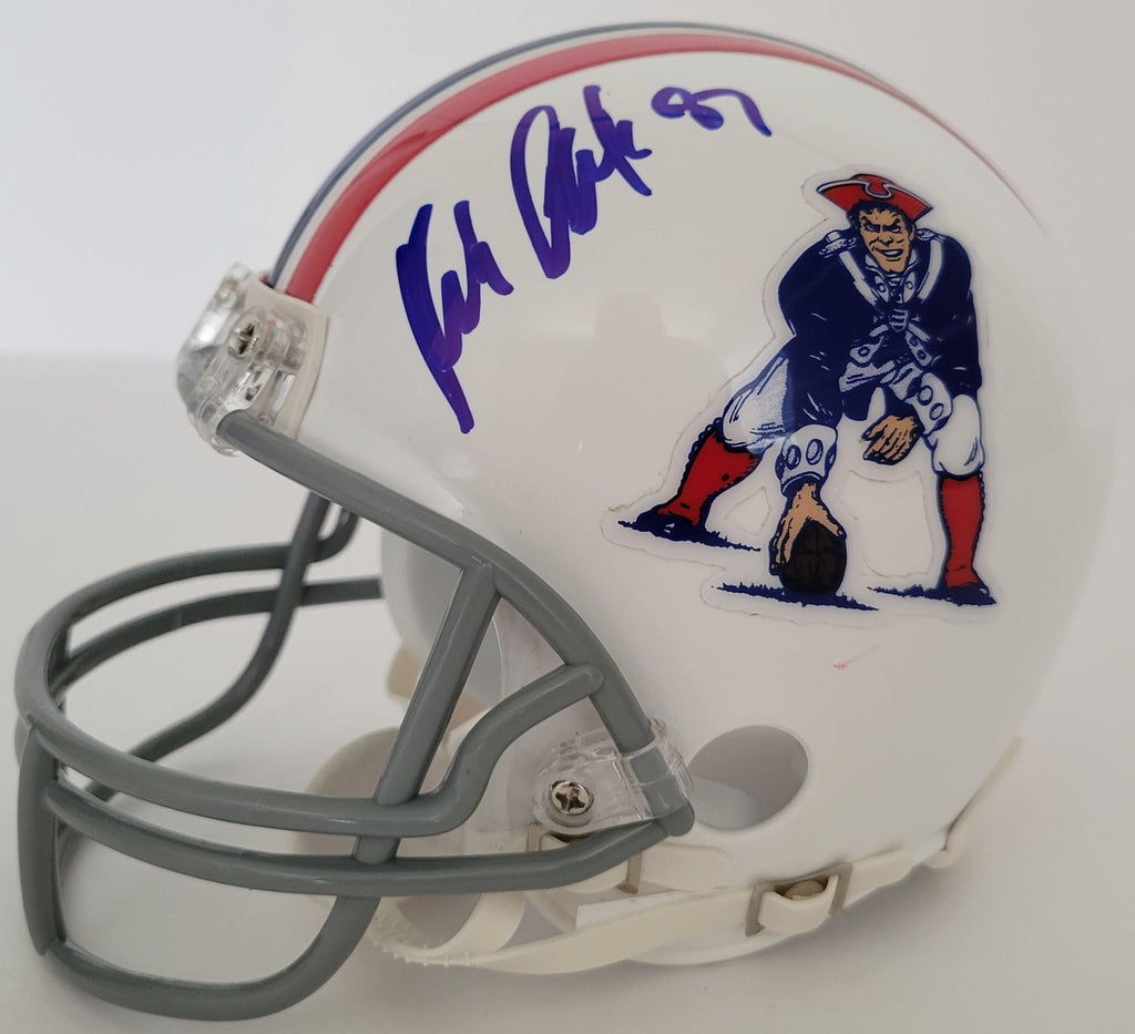 Rob Gronkowski Signed New England Patriots Football Mini Helmet Proof Autographed Throwback