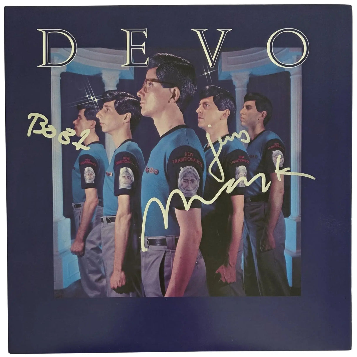 Devo Signed New Traditionalists Album Proof Autographed Vinyl Record Mark Mothersbaugh Gerald Casale Bob Mothersbaugh