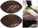 Leonard Williams Signed Football COA Exact Proof Autographed Seattle Seahawks