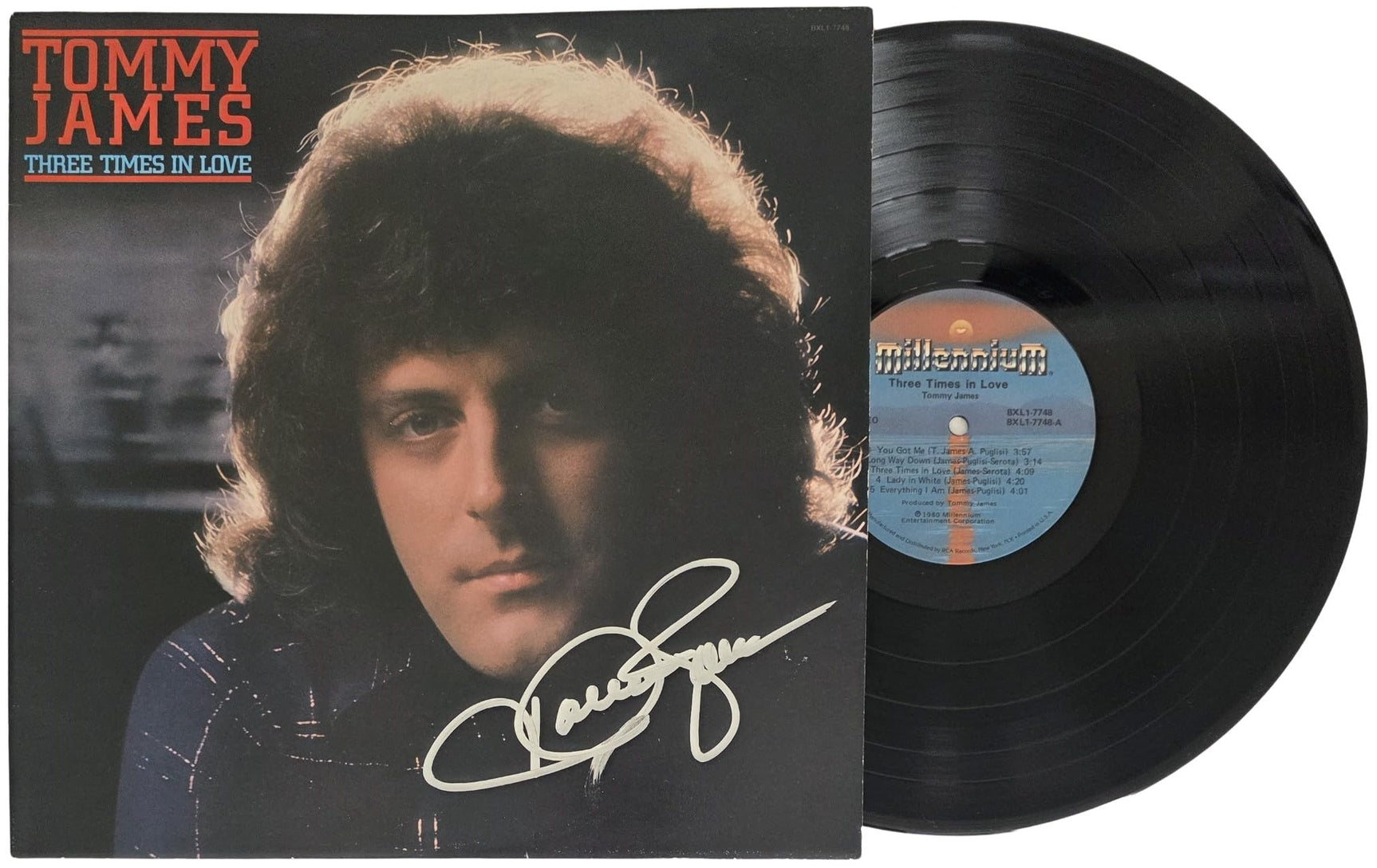 Tommy James Signed Three Times in Love Album COA Proof Autographed Vinyl Record