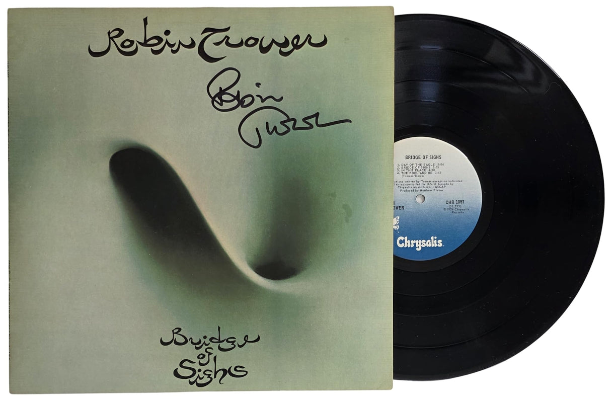 Robin Trower Signed Bridge of Sighs Album COA Proof Autographed Vinyl Record