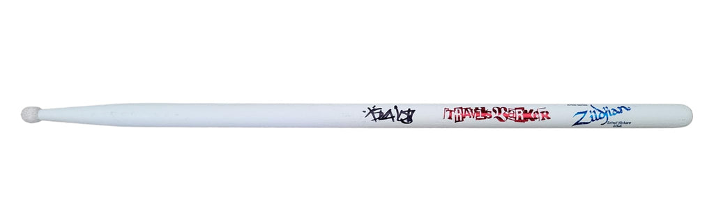 Travis Barker Blink 182 Drummer Signed Drumstick COA Exact Proof Autographed