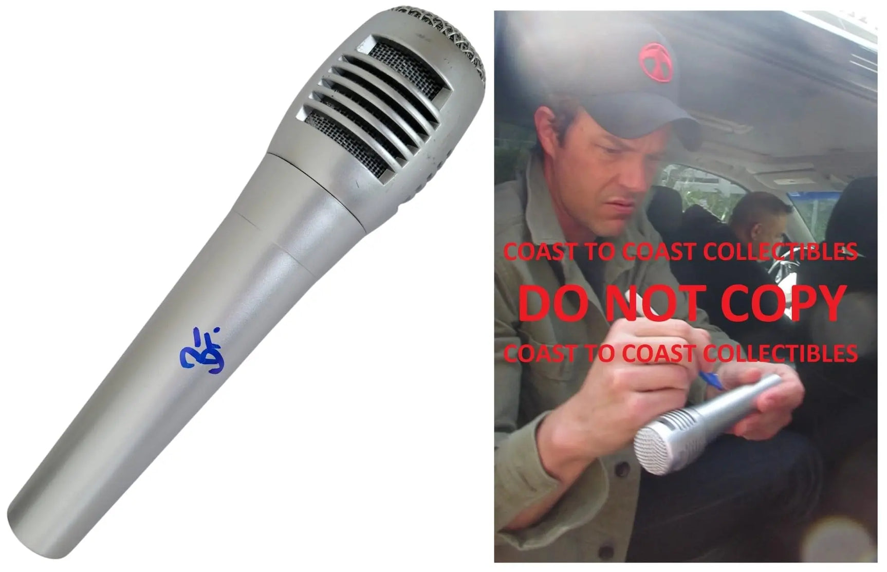 Brandon Flowers Signed Microphone Autographed Mic COA Exact Proof The Killers