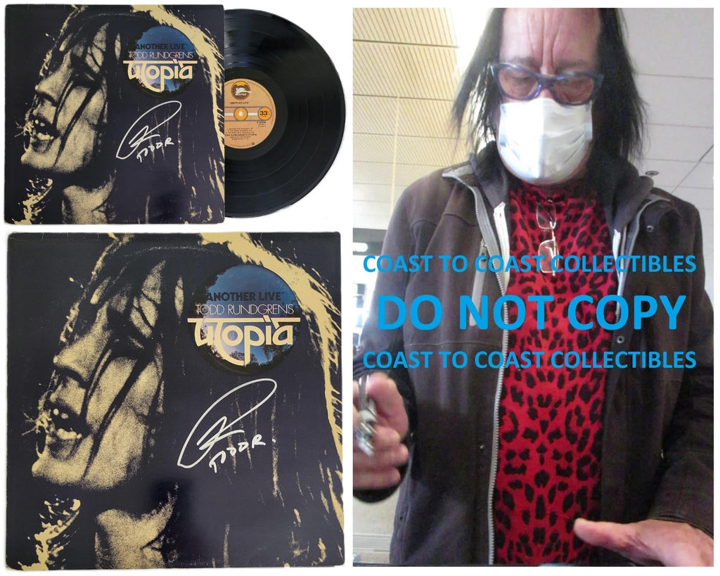 Todd Rundgren Signed Another Live Album COA Proof Autographed Vinyl Record