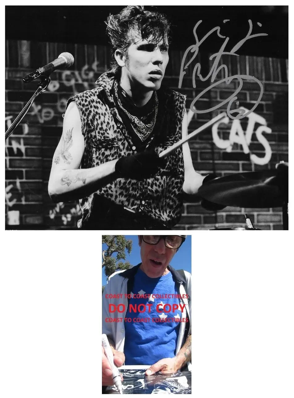 Slim Jim Phantom Signed 8x10 Photo Proof COA Autographed Stray Cats Drummer