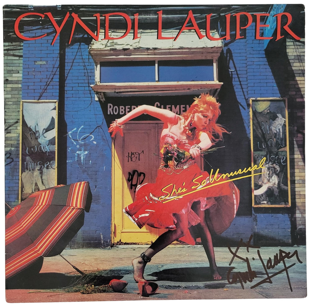 Cyndi Lauper Signed Shes So Unsual Album COA Proof Autographed Vinyl Record STAR