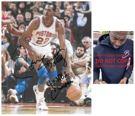 John Salley Signed 8x10 Photo COA Proof Autographed Detroit Pistons Basketball Bad Boys