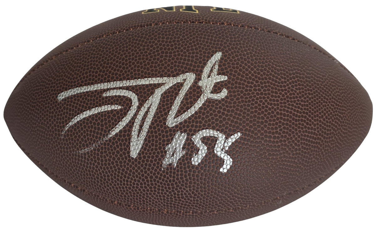 Joey Porter Signed Football Exact Proof COA Autographed Pittsburgh Steelers