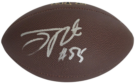 Joey Porter Signed Football Exact Proof COA Autographed Pittsburgh Steelers