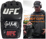 Justin Gaethje Signed Glove COA Exact Proof Autographed UFC Champion