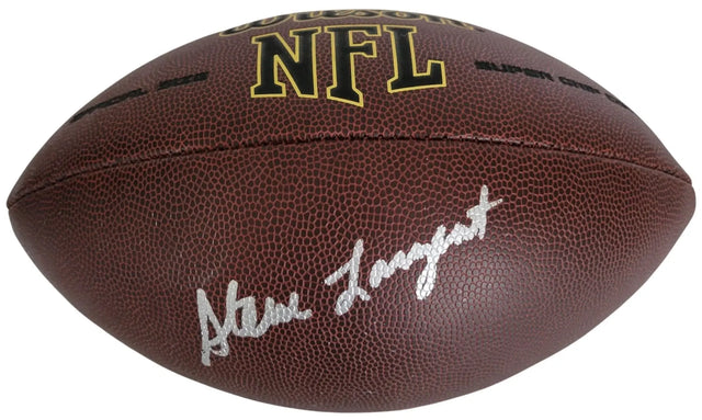 Steve Largent Signed Football Proof Beckett COA Autographed Seattle Seahawks Tulsa Golden Hurricane