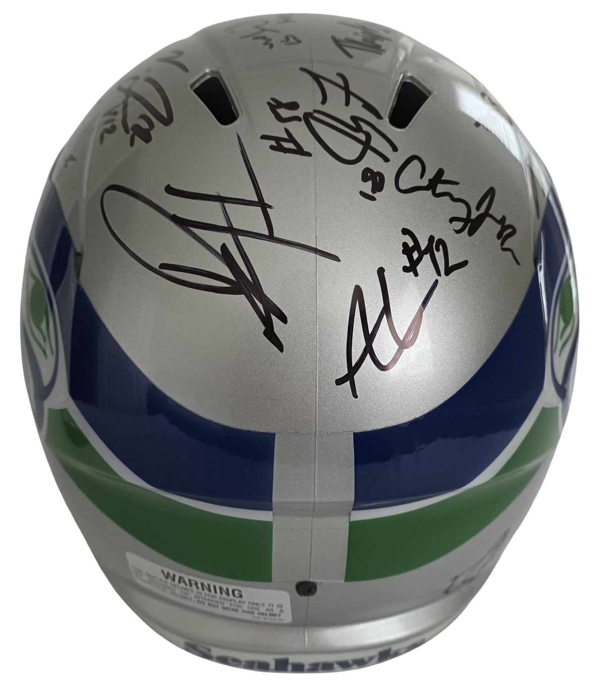 2025 Seahawks Team Signed Full Size Helmet COA Proof Autographed Seattle Seahawks TB