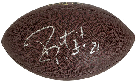 Patrick Peterson Signed Football Proof Beckett COA Vikings Cardinals LSU Tigers