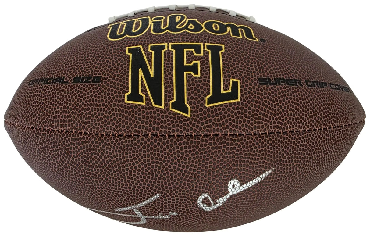 Jon Gruden Signed Football Proof COA Autographed Oakland Raiders Tampa Bay Bucs