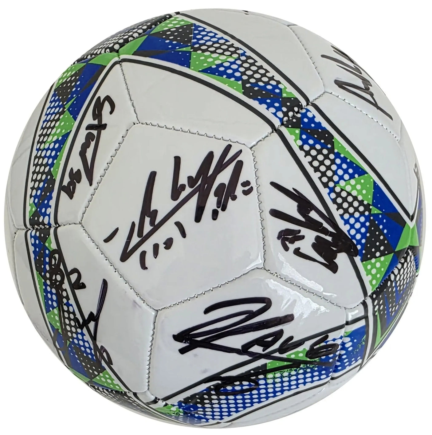 2025 Seattle Sounders FC Team Signed Logo Soccer Ball Exact Proof COA Autographed