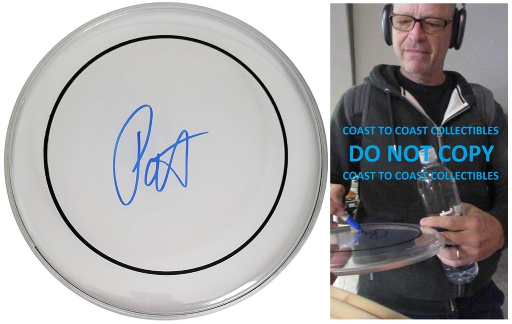 Patrick Wilson Signed Drumhead COA Exact Proof Autographed Weezer Drummer