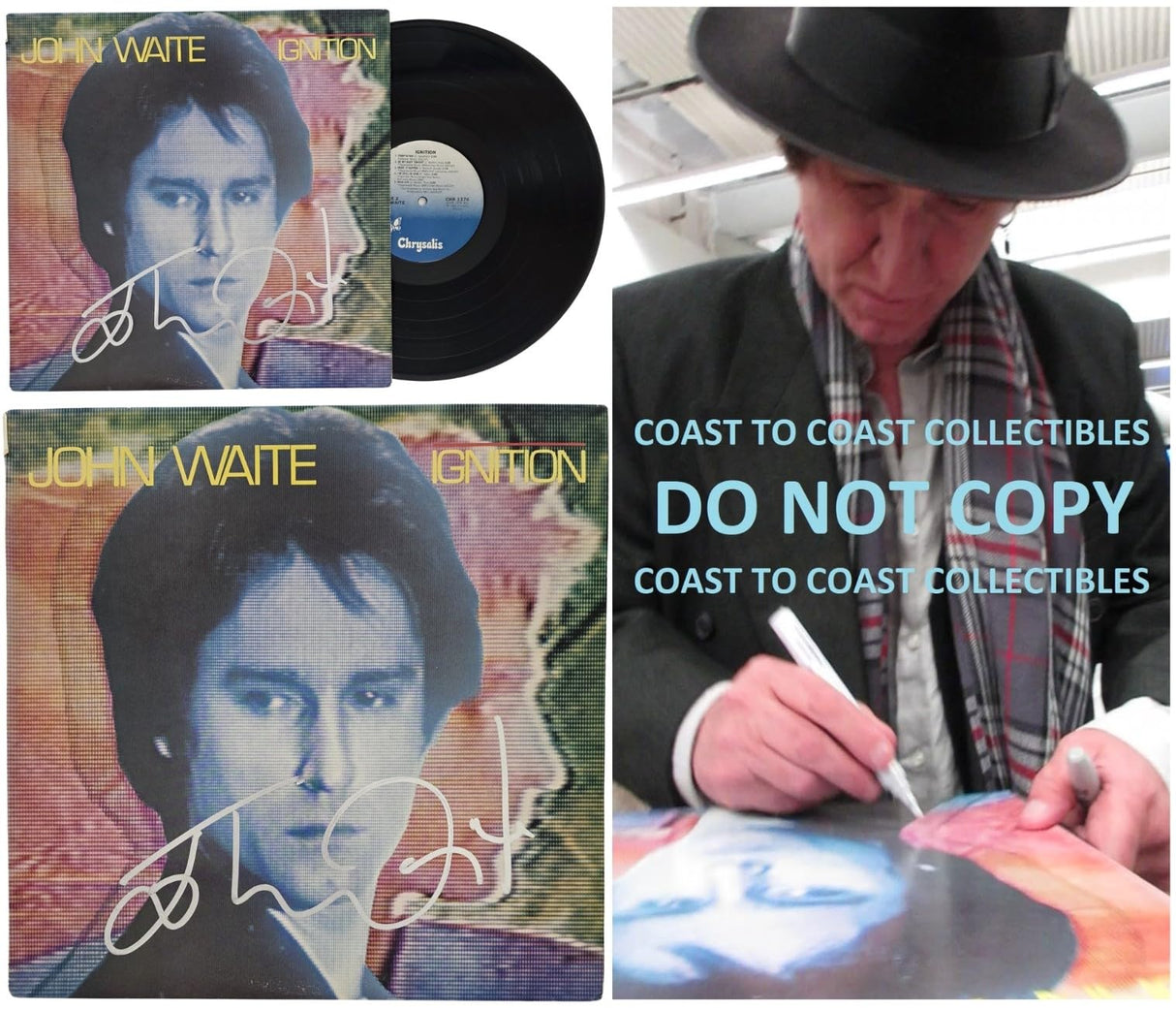 John Waite Signed Ignition Album COA Exact Proof Autographed Vinyl Record